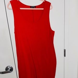 Plus Size - Red Bodycon Dress